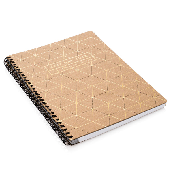 Letterpress Notebook With Triangles